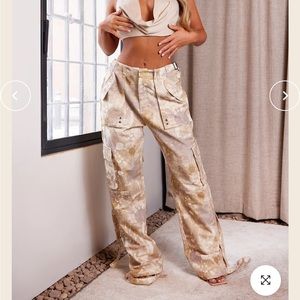 Mars The Label Camo Cargos- Cream